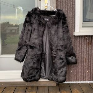 Medium Black Faux Fur coat
